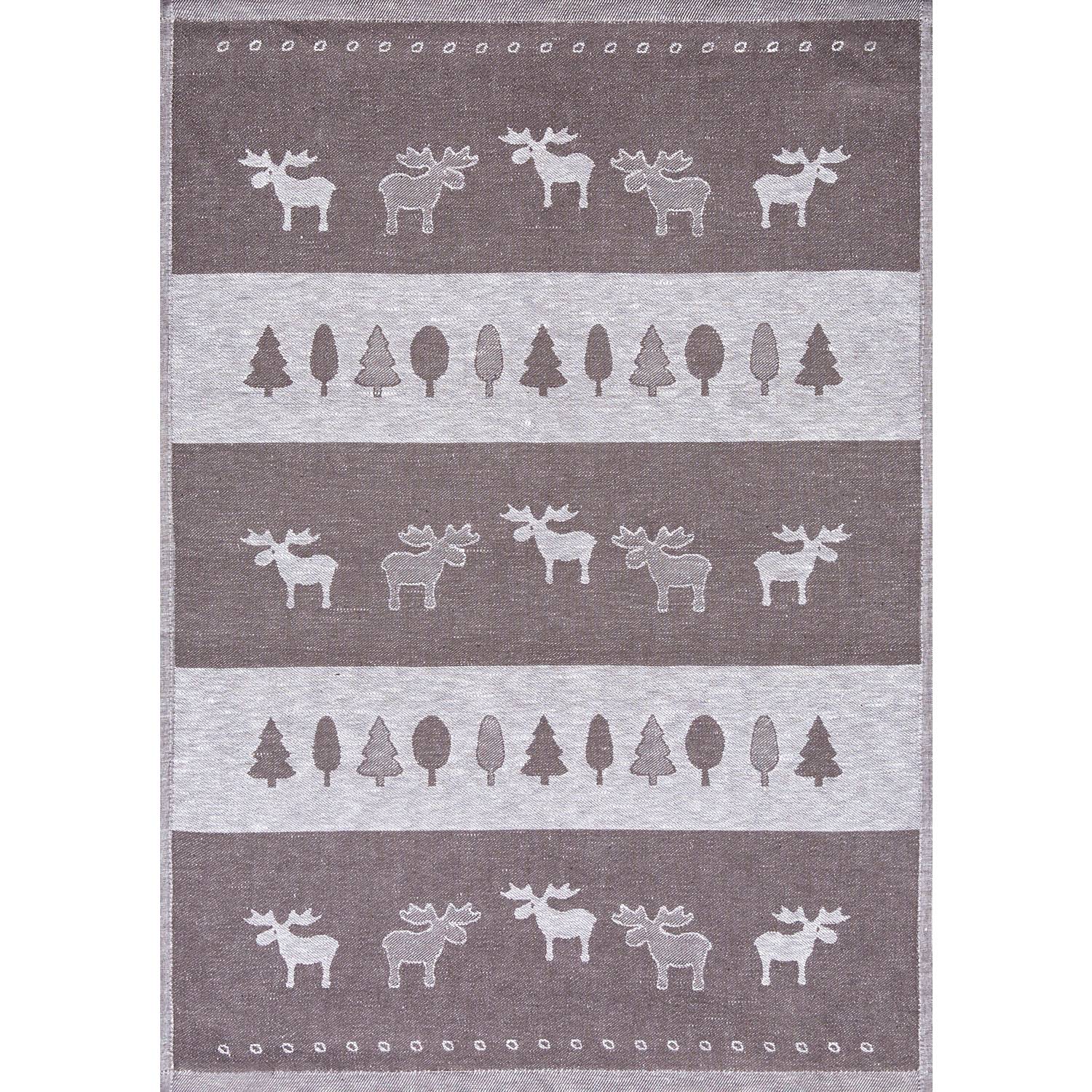 Kracht Jacquard Halbleinen Geschirrtuch 