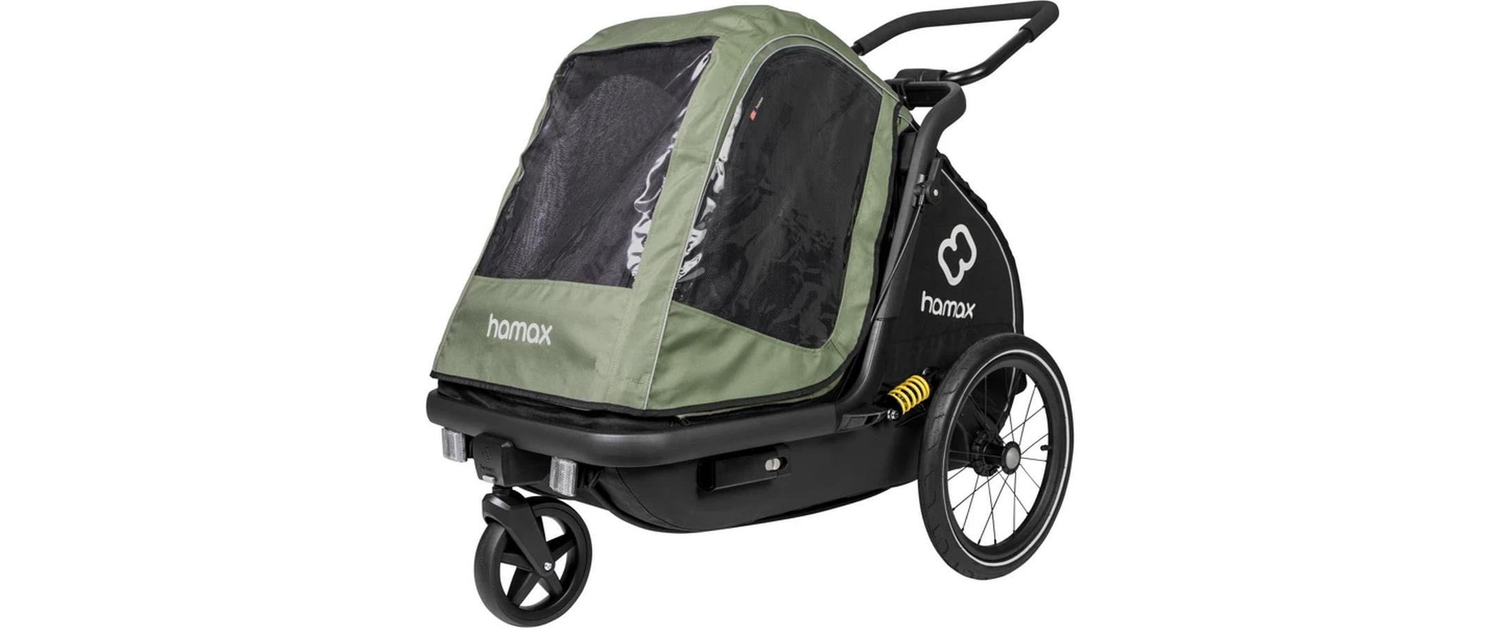 Regenhaube Pluto M zu Dog TrailerRegenschutz für den Dog Trailer Pluto M