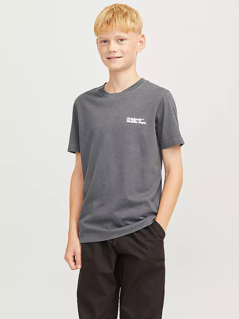 JACK & JONES Jungen T-Shirt  JORVERMONT grau