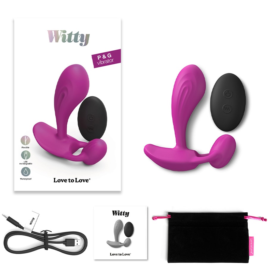 Vibromasseur télécommandé - Wiity - Rose - 10 modes