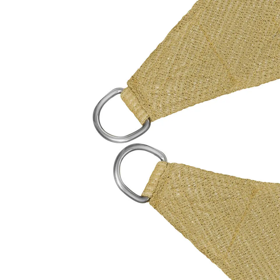 tectake Polyethyleen zonnezeil vierkant beige, Beige