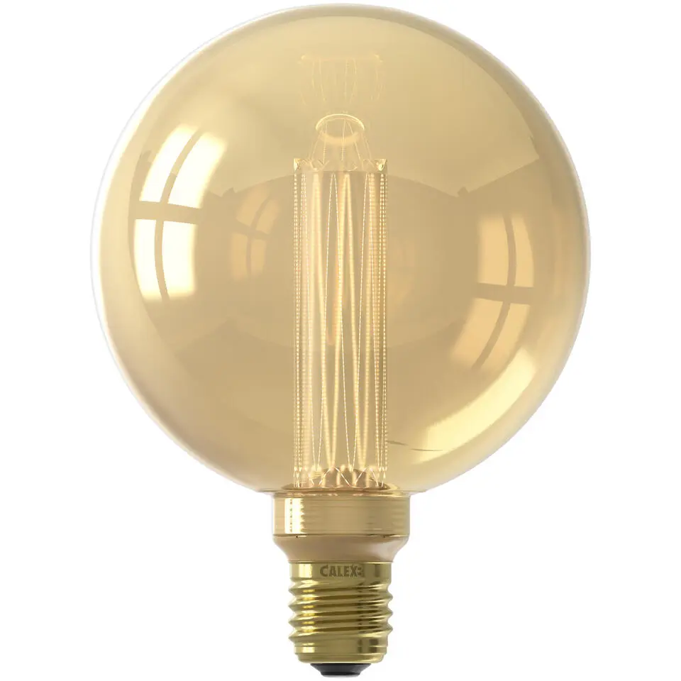 Calex LED globe - g125 - goudkleur - E27 - 3,5W - 120 lumen