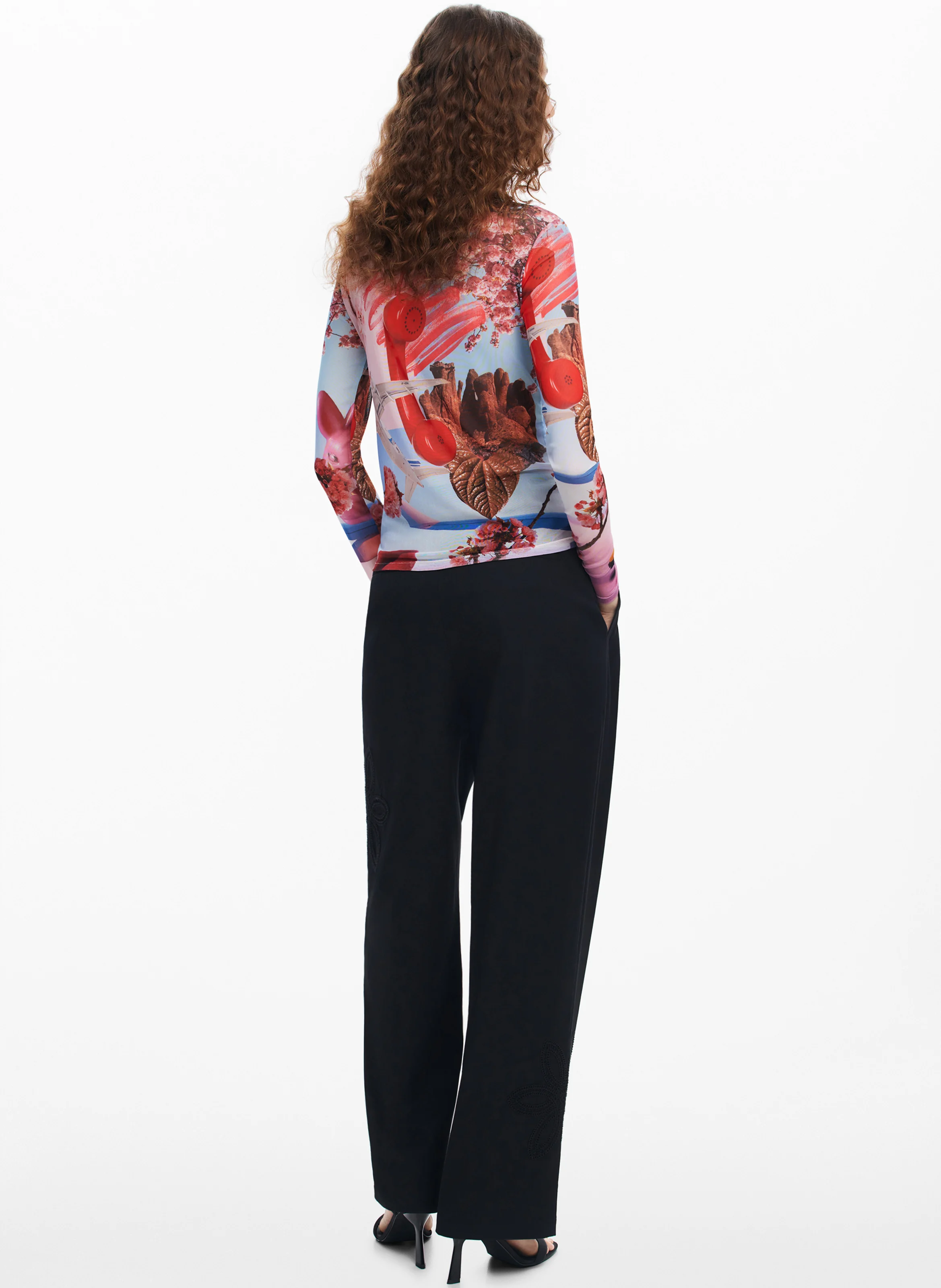 Chemise col classique imprimée | Multicolore