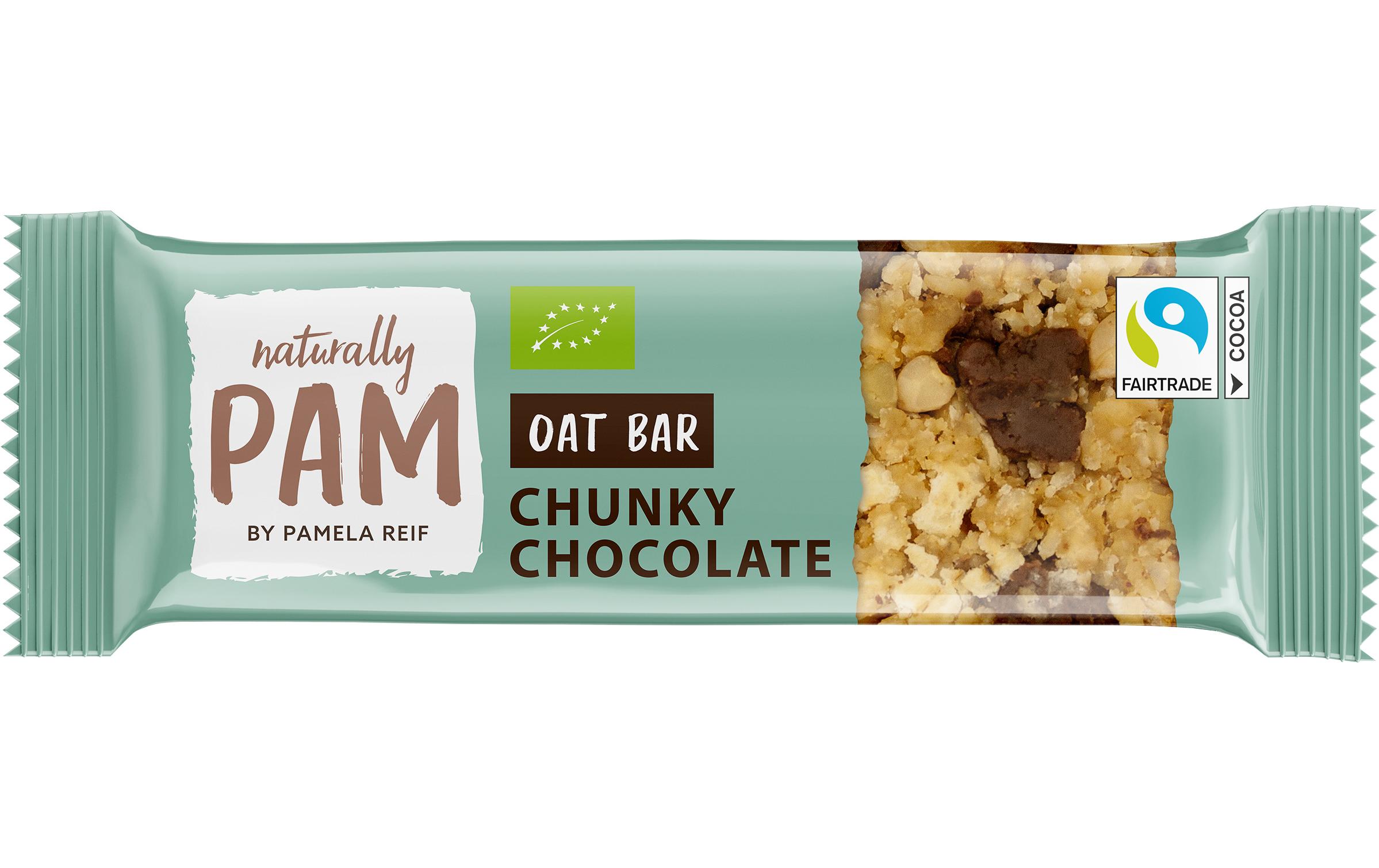 Riegel Bio Oat Chunky Chocolate 12 x 40 gBio Hafer-Riegel von Pamela Reif