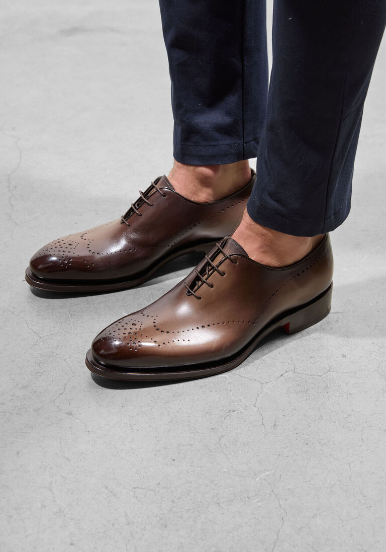 bruine santoni nette schoenen kaj