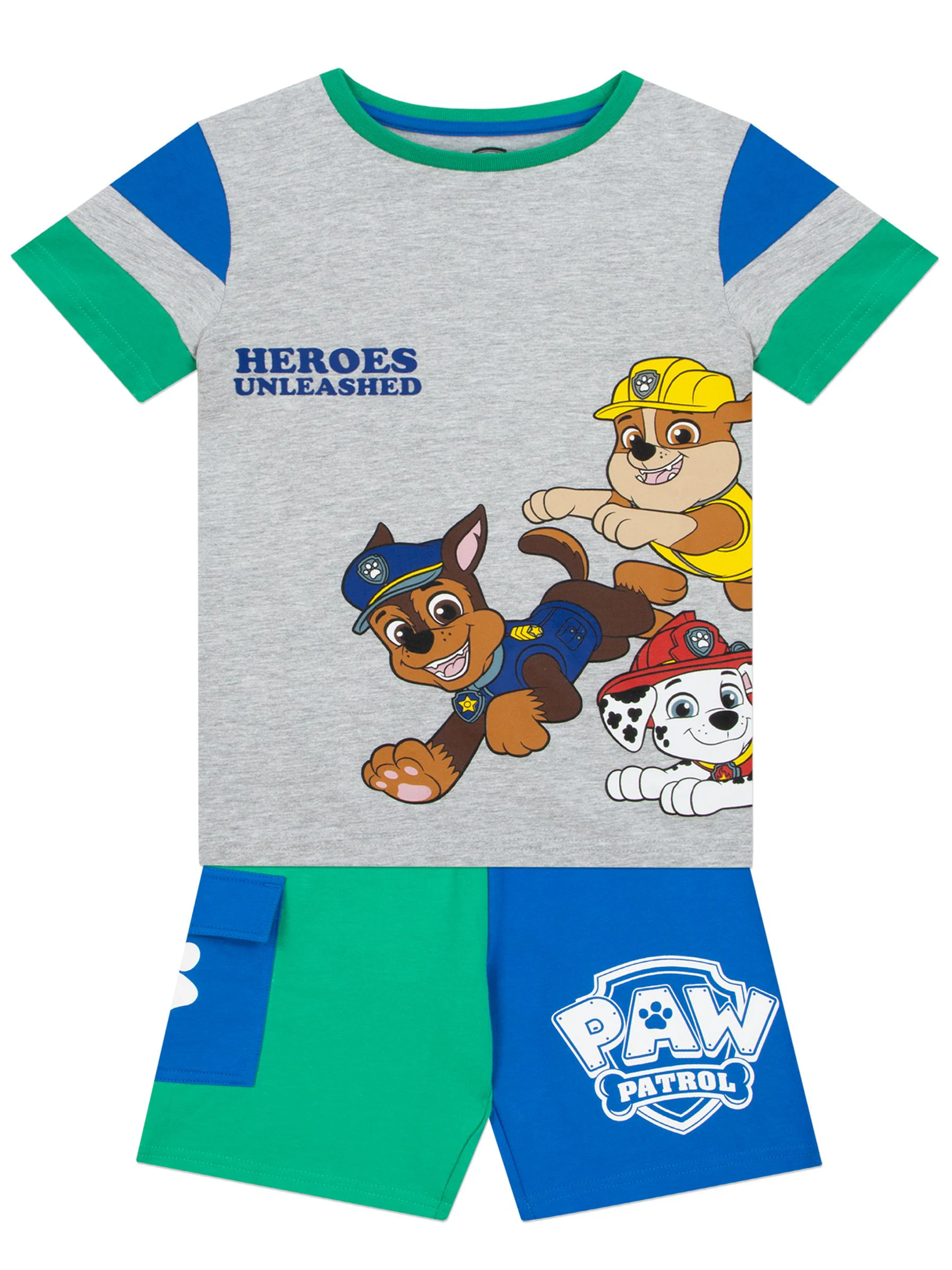 Character Paw Patrol 100% Cotton T-Shirt and Shorts Set