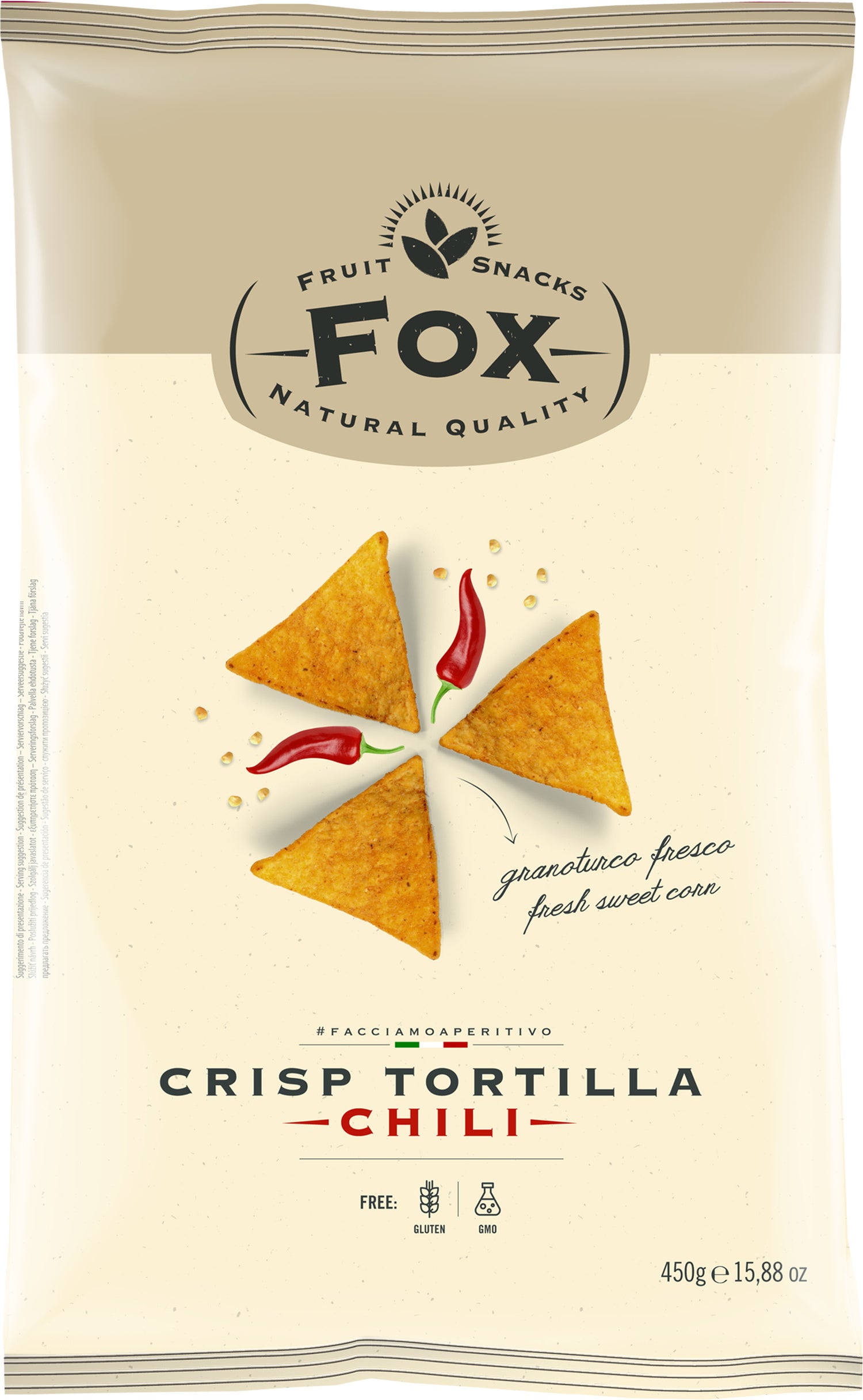 Fox Italia tortilla chips chili 450 gr