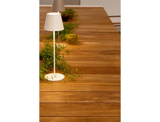 CONCEPT1 - Lampe à poser Etna blanc LED D12 x h38 cm