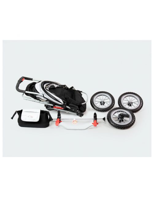 Innopet Hondenbuggy Comfort Efa Eco - Hondentrolley - 96x53x104 cm Zwart Grijs