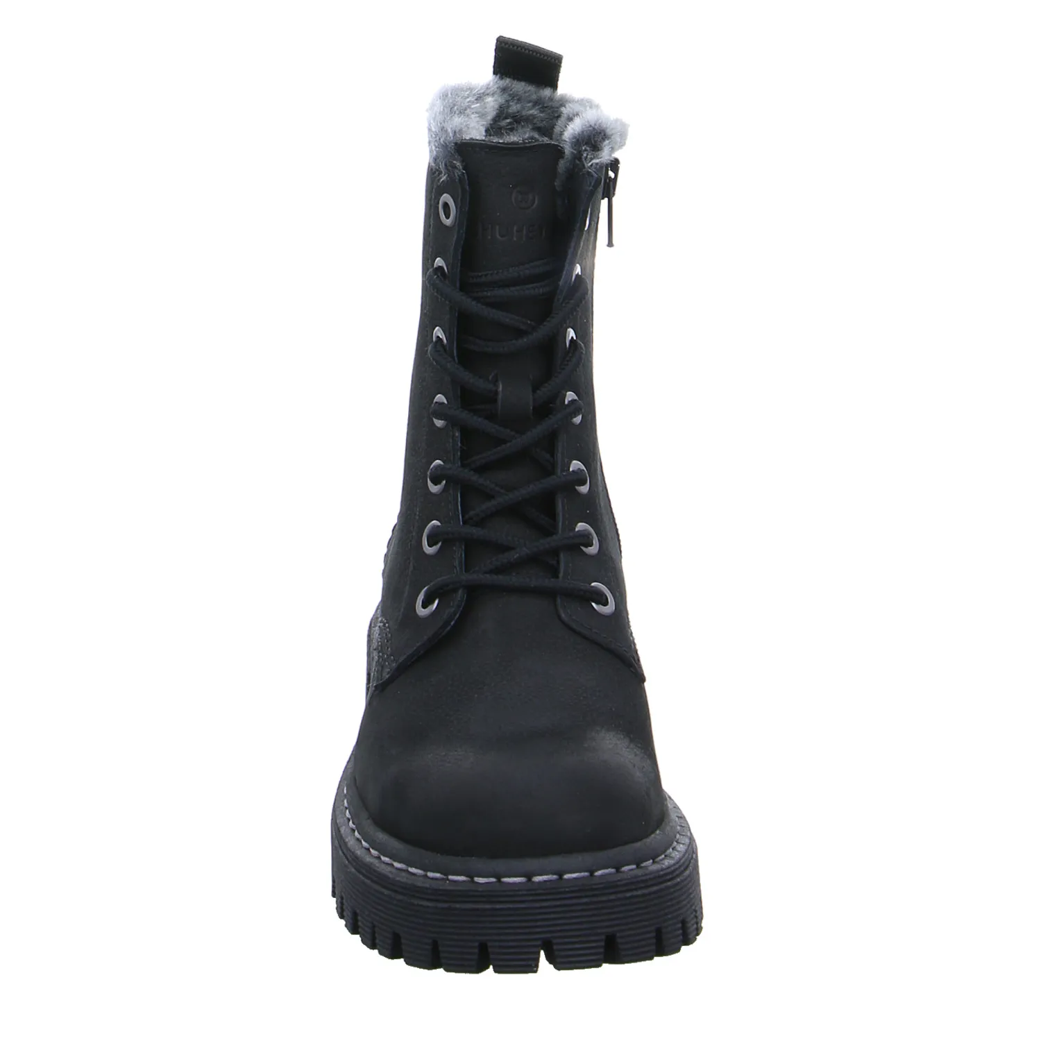 SCHUHENGEL Boot Schwarz Leder