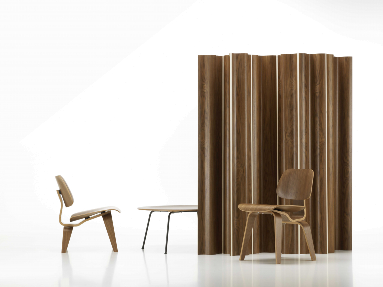 Vitra Eames LCW loungestoel zwart