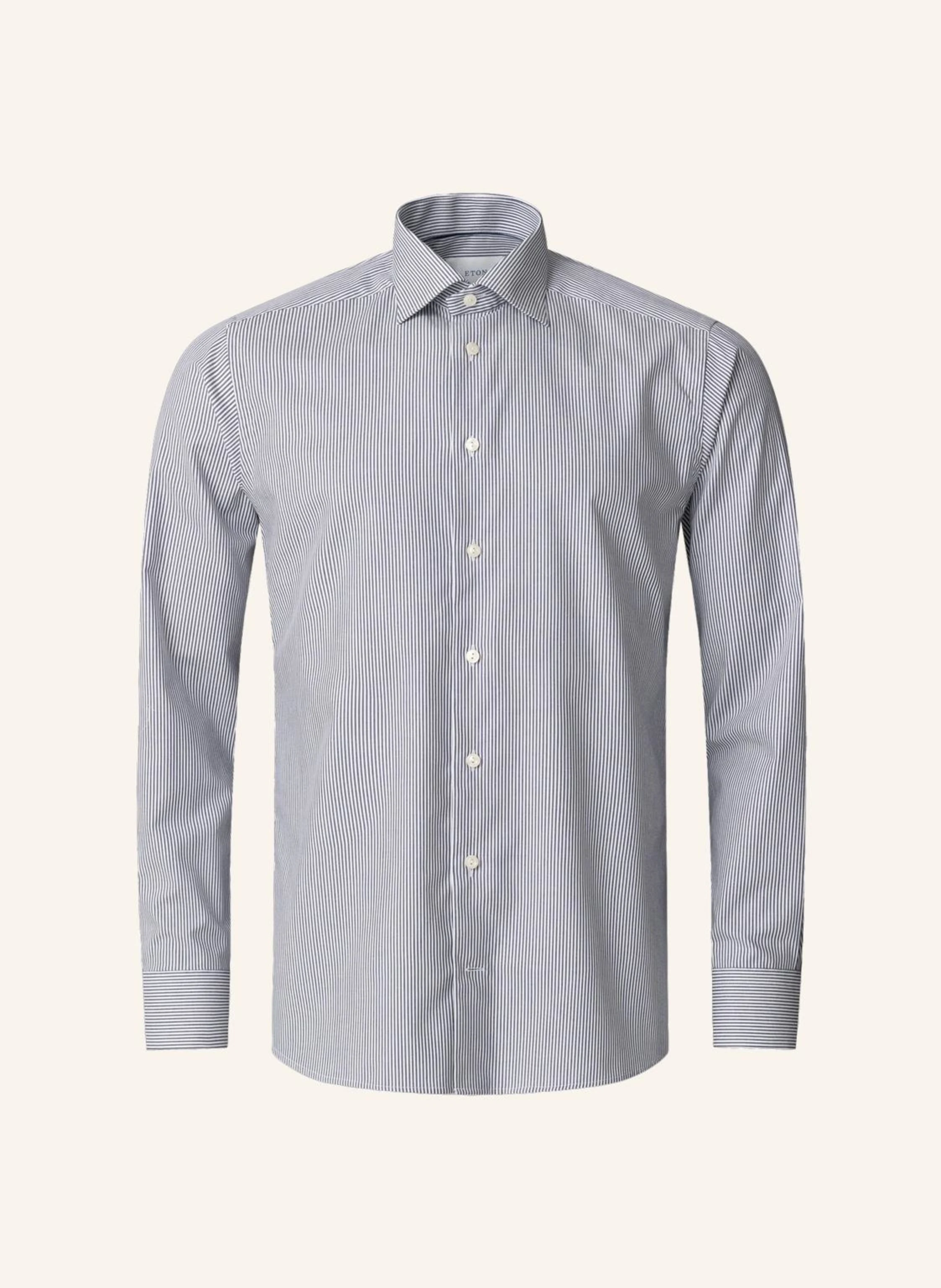 ETON Hemd Baumwolle Tencel™ Lyocell Gestreift Slim Fit