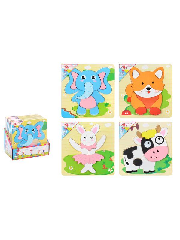 PUZZLE A ENCASTRER ANIMAL