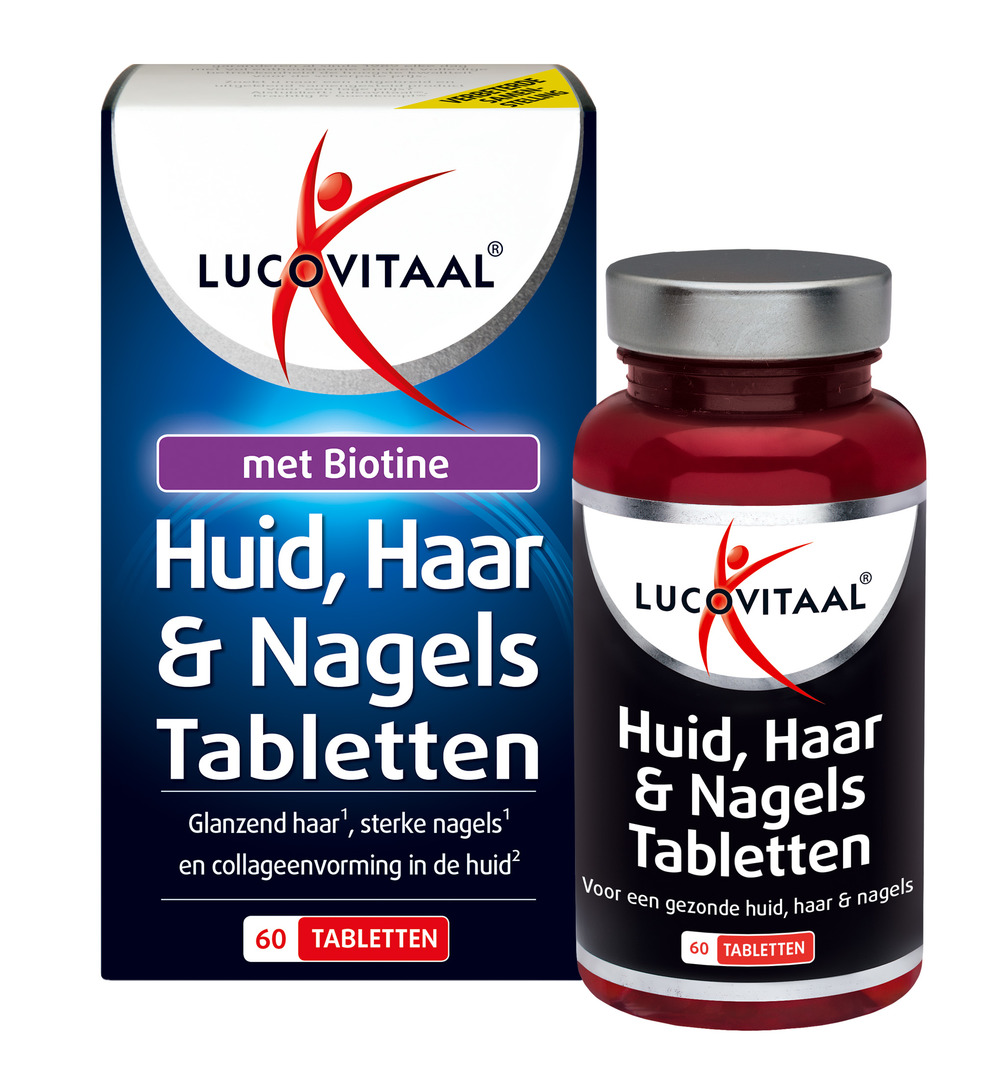 Lucovitaal Huid, Haar & Nagels Met Biotine (60 tabletten)