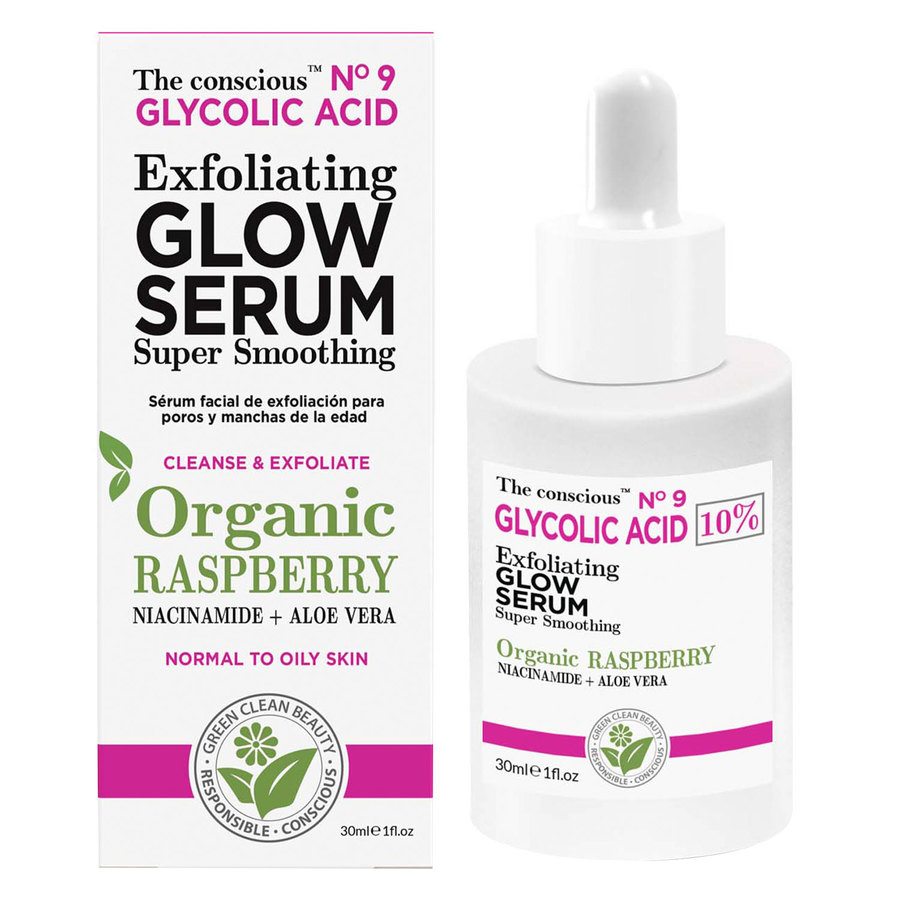 Biovène The conscious Glycolic Acid Exfoliating Glow Serum Organic Raspberry 30ml