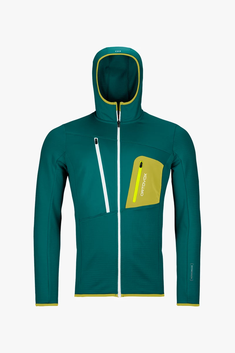 Ortovox Fleece Grid Hoodie Herren Midlayer