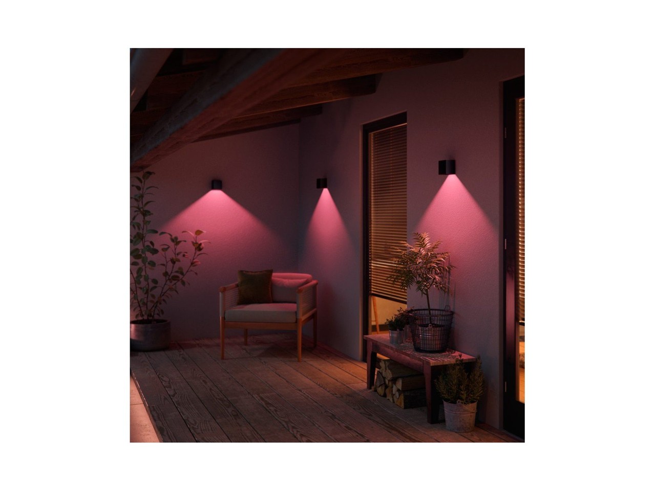 Philips Hue - 2x Downward Resonate Væglampe - Bundle