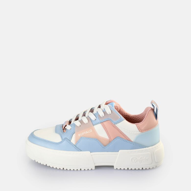 RSE V2 Baskets basses véganes, bleu cielrose clair