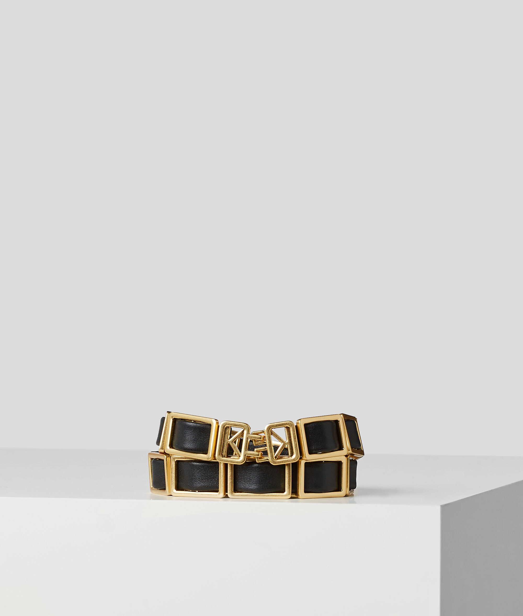 CEINTURE EN CUIR ET CHAÎNE K/ESSENTIAL