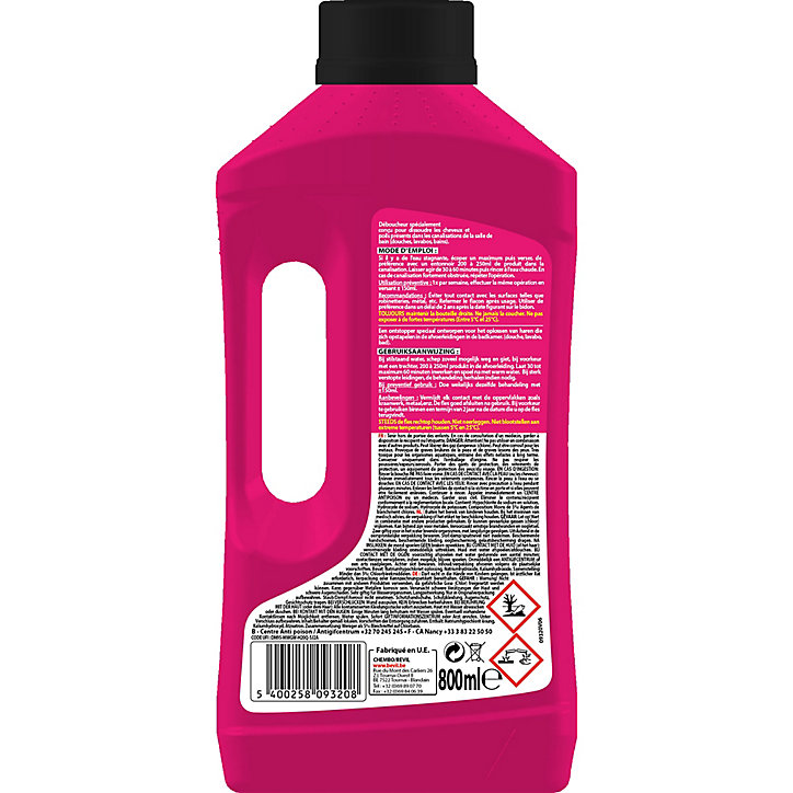 Déboucheur spécial cheveux Fulgurant 800ml
