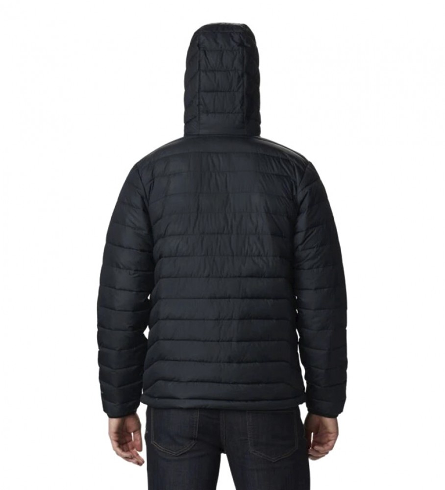 Casaco com capuz Columbia Powder Lite preto /Omni-Heat/