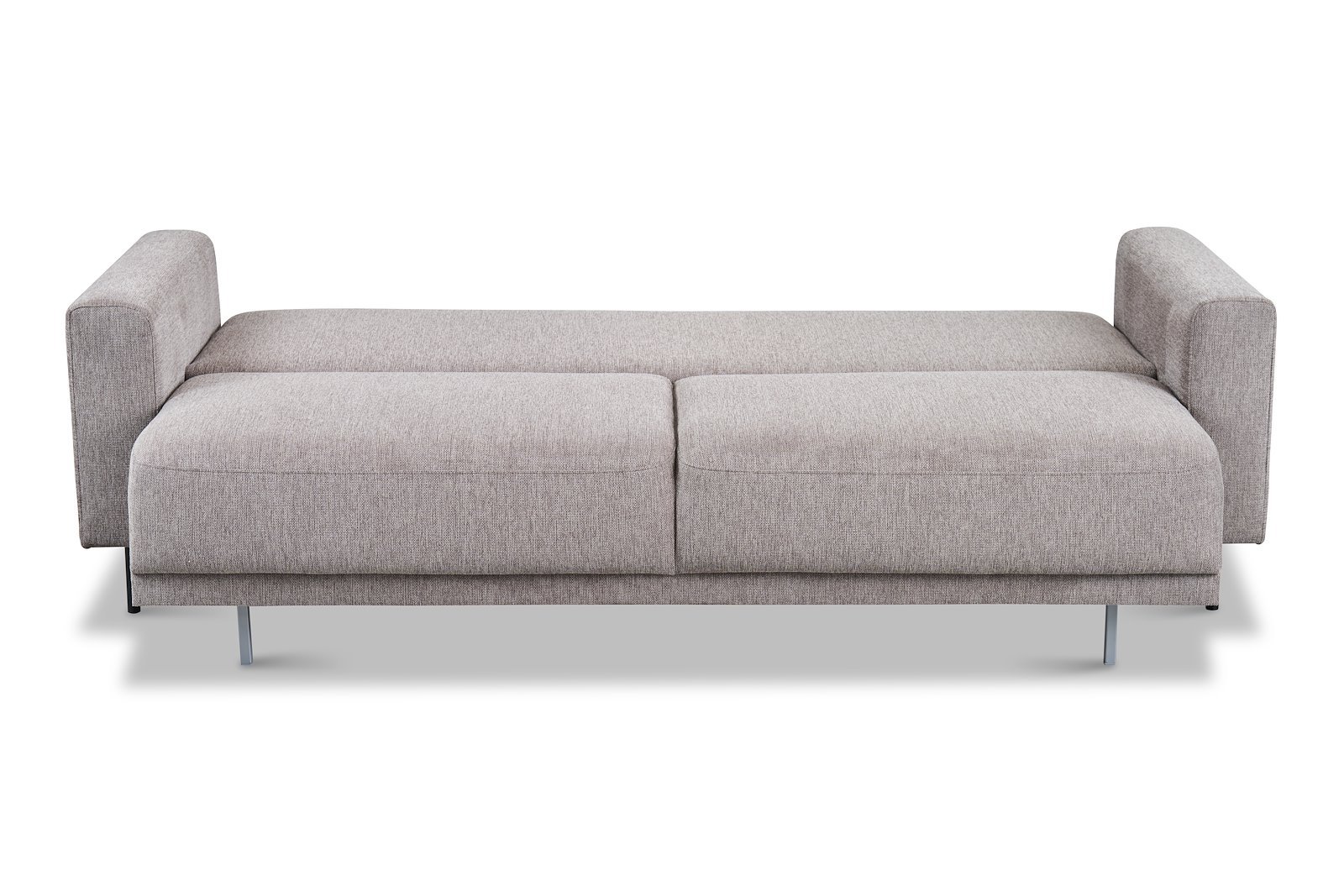 Portland sovesofa Tekstil Brego 34 Stone med sorte ben