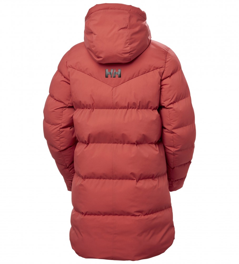 Casaco parka acolchoado Helly Hansen Adore na cor vermelha.