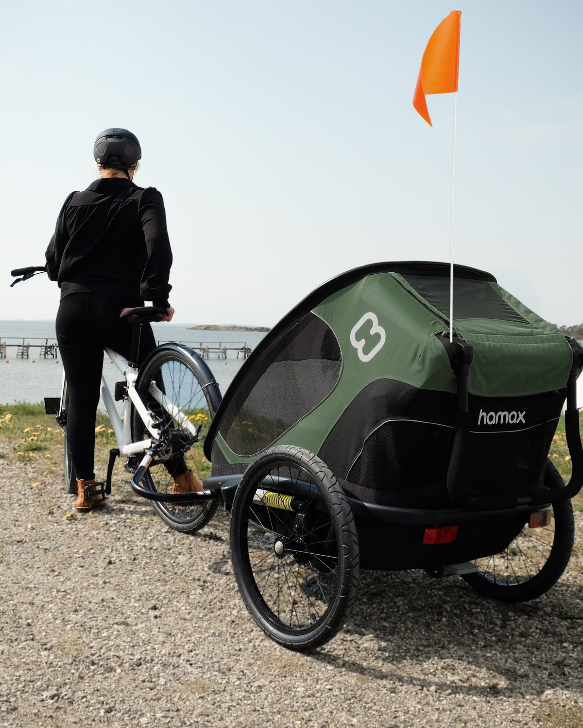 Hamax Outback Sykkelvogn & Barnevogn, 2-Seter | Double Bicycle Trailer