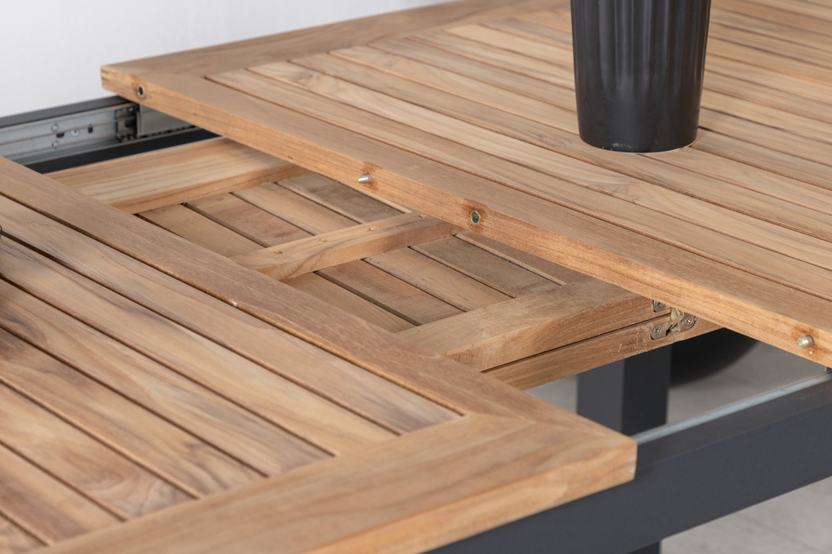 Uitschuifbare tuintafel Arvin Bruin