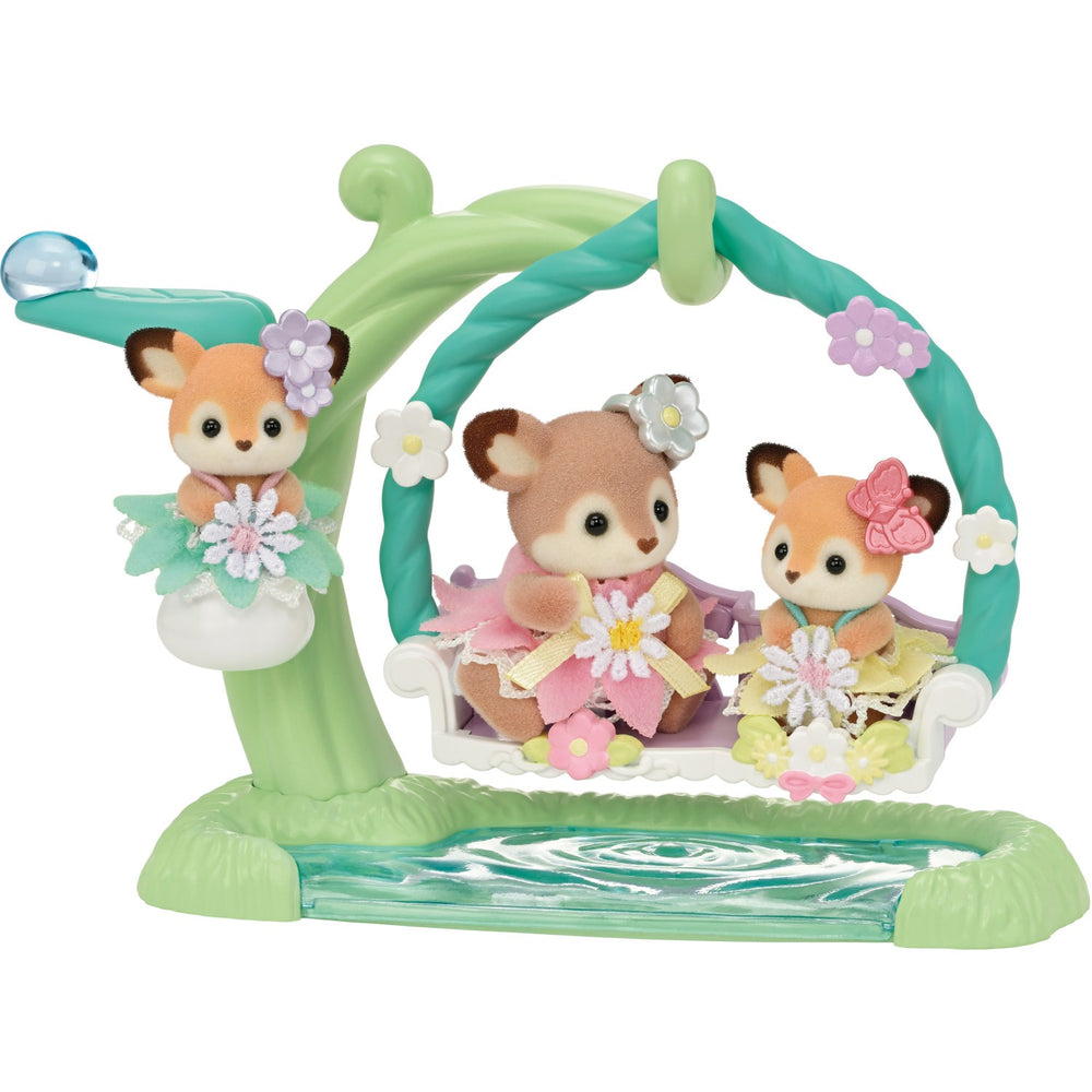 Køb Sylvanian Families® Deer Babies - Floral Swing Sæt