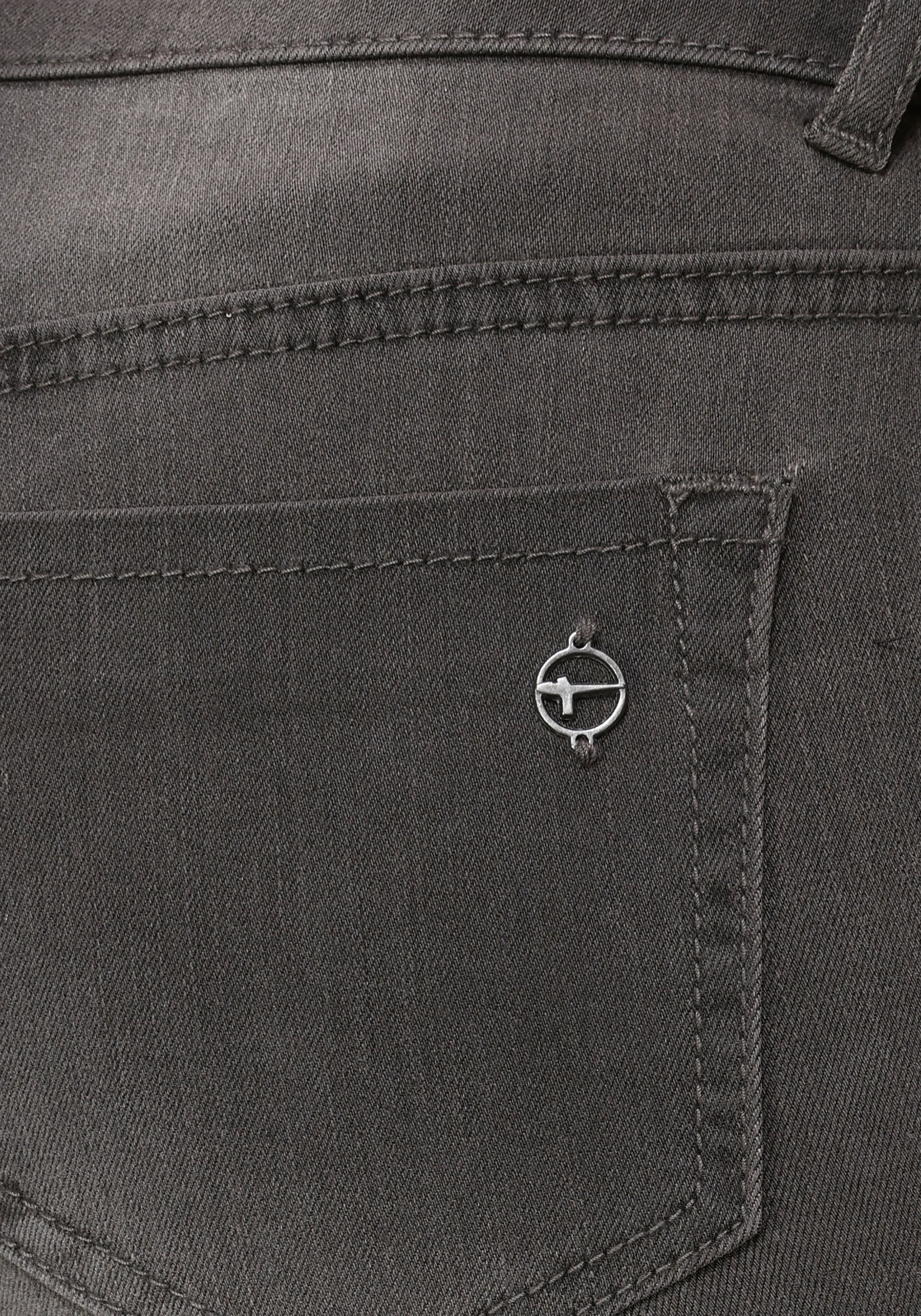 Tamaris Skinny-fit-Jeans , schmale Beinform,  normale Leibhöhe,  5-Pocket-Form,  Used-Waschung