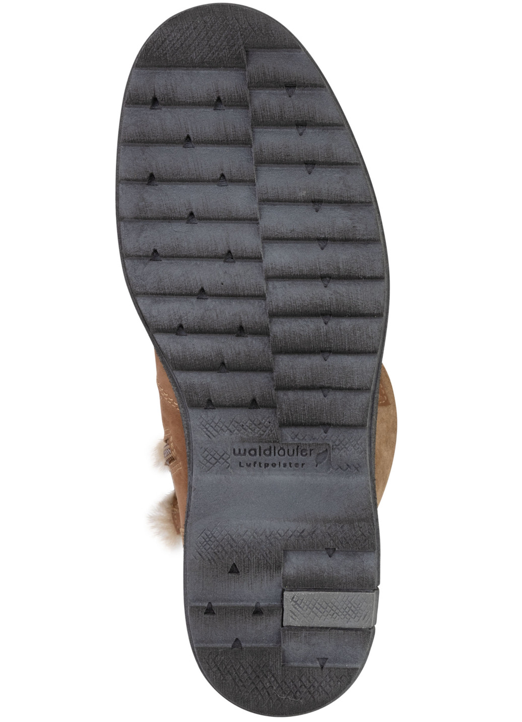 Waldläufer Schnür-Stiefelette mit kuscheligem Kragen aus Lammfell