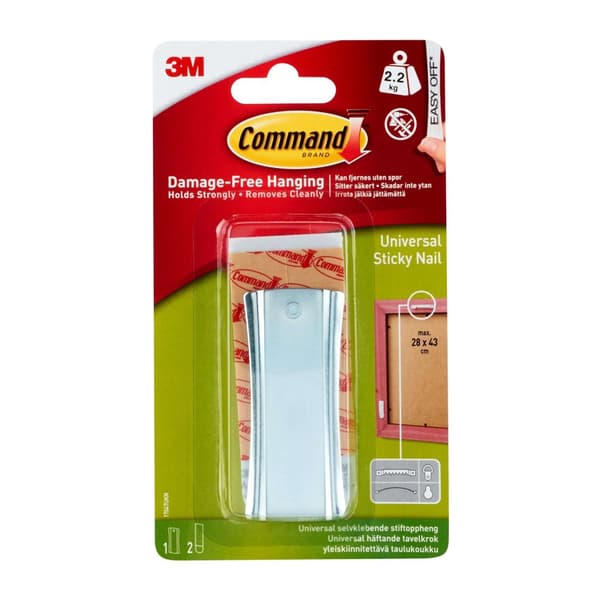 3M Command Extra Large Universal Picture Mount, 1 feste, metall