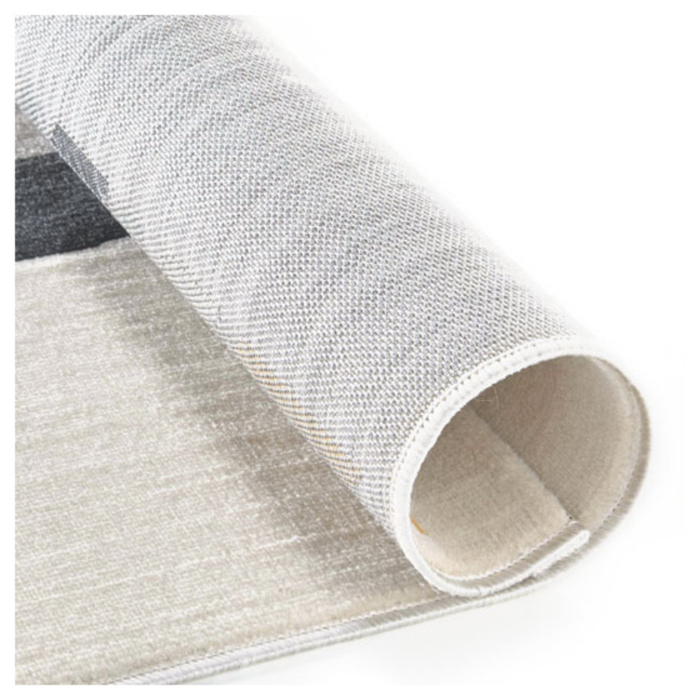 Tapis chambre d'enfant - chouette arya - crème et motifs colorés - 120 x 170 cm