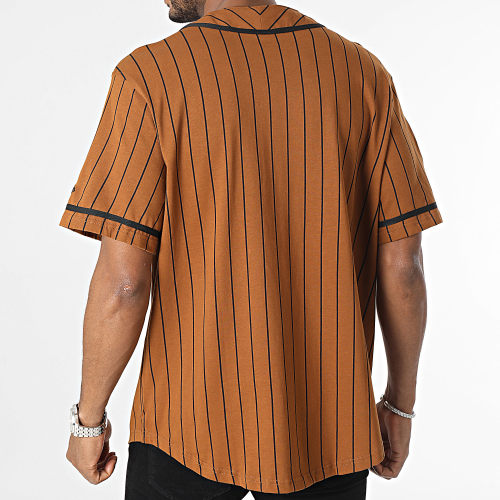 Tee Shirt Baseball A Rayures Pinstripe Jersey 60416416 Marron