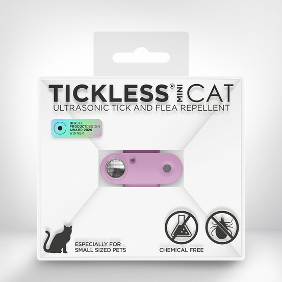Répulsif rechargeable à ultrasons pour chat Tickless Mini Cat violet