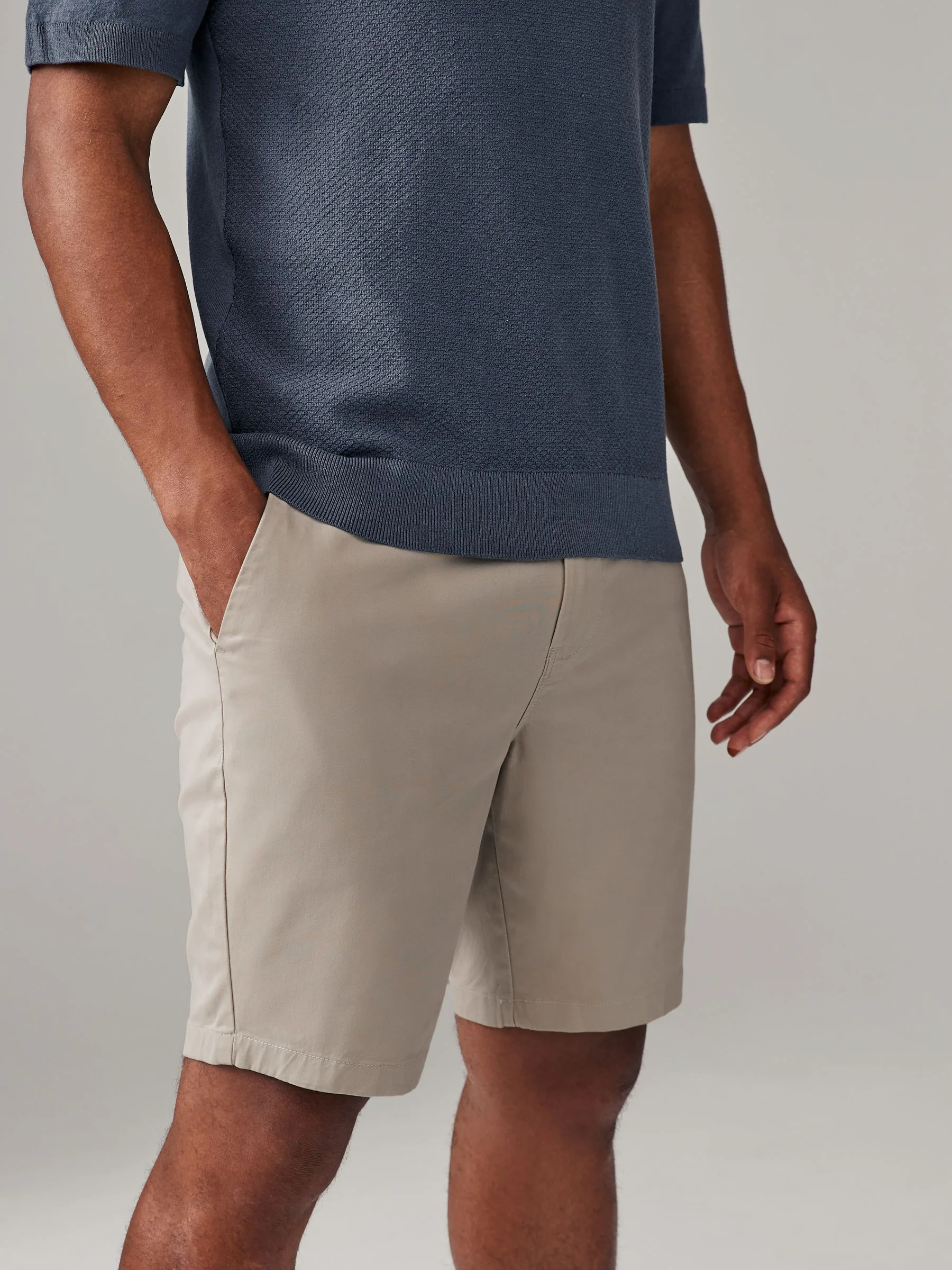Pastelkleurig - Slim Fit - Set van 4 chinoshorts met stretch