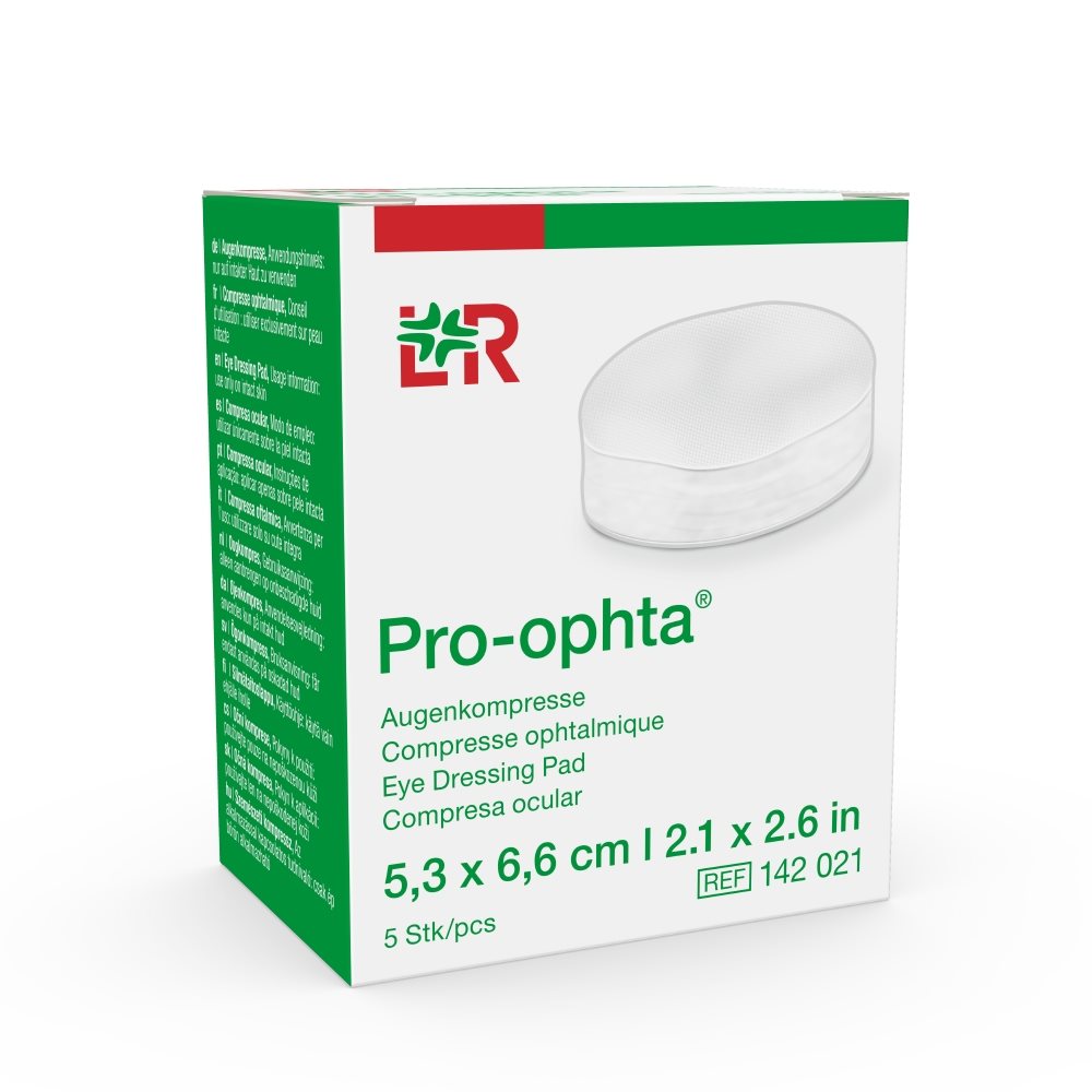 PRO OPHTA Augenkompressen 5.3x6.6cm 5 Stk