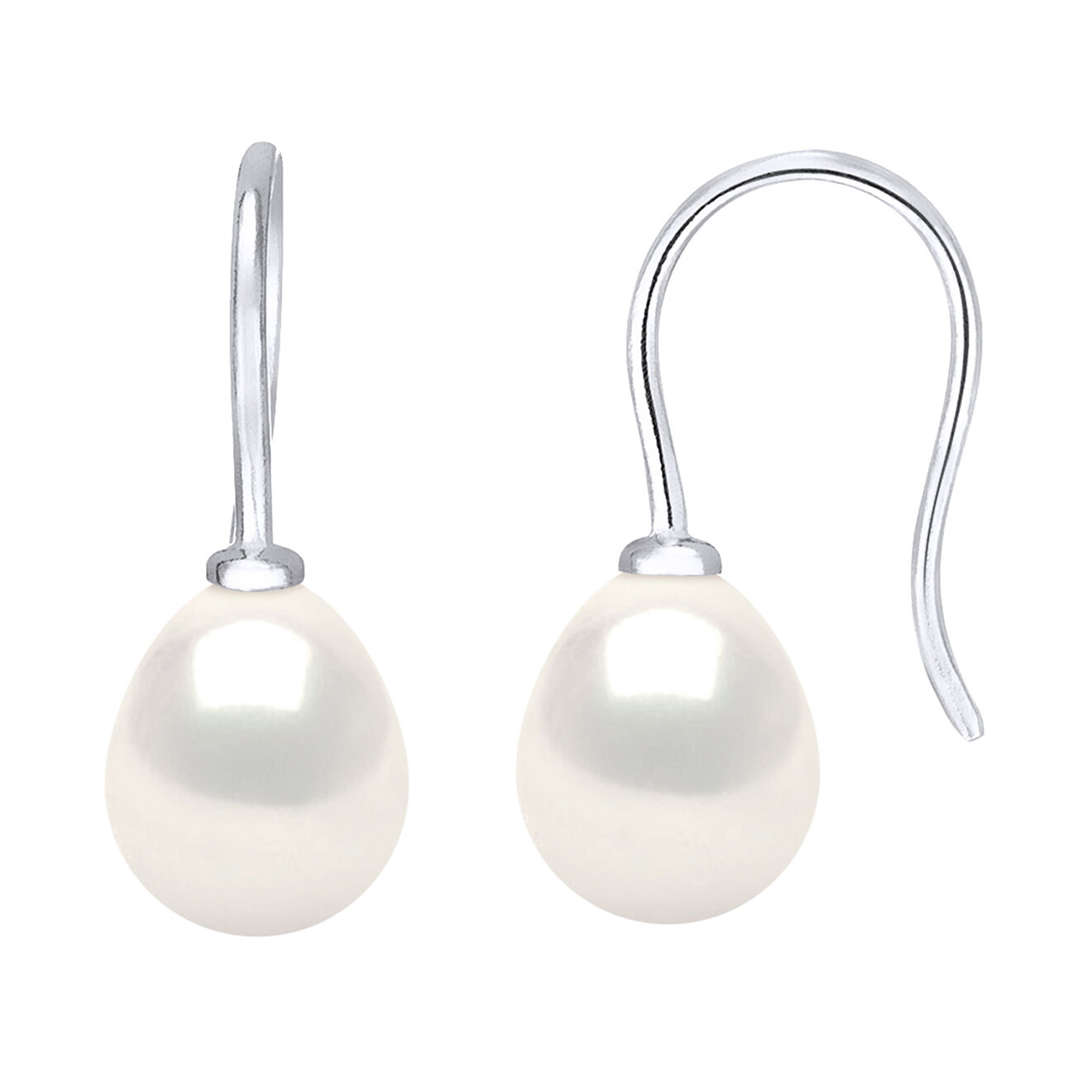 Mitzuko Boucles d'oreilles Argent Perles d'Eau Douce blanches