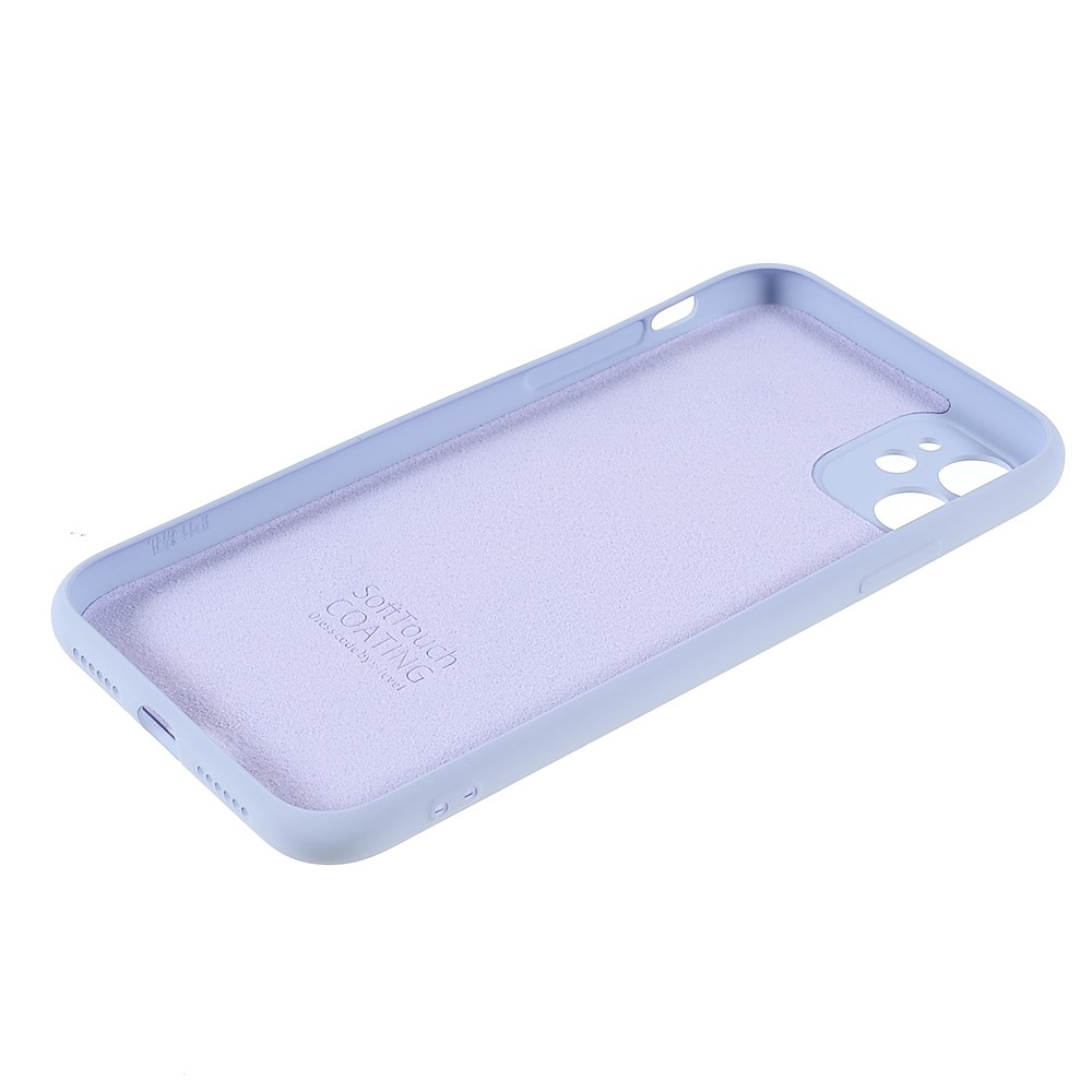 iPhone 11 Silikon Case Hülle mit Kameraschutz - Lila