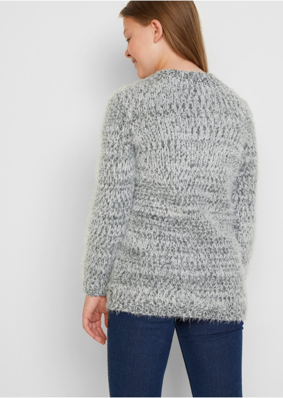 Pull en maille duveteuse