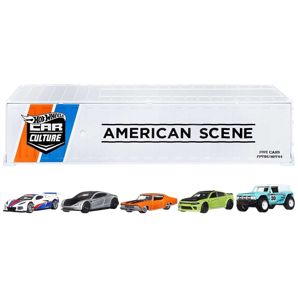 Hot Wheels American Scene 5er-Pack Container-Set