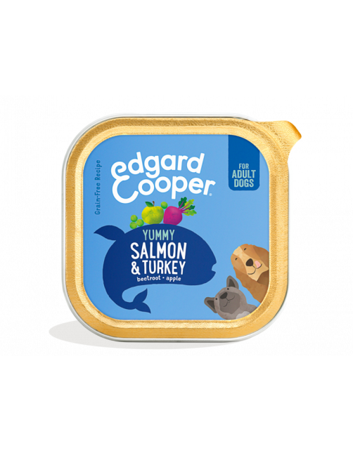 Edgard&Cooper Kuipje Salmon Turkey Adult - Hondenvoer - Zalm Kalkoen 300 g