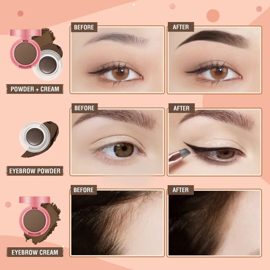 PINKFLASH - 2 in 1 Duo Effect Wenkbrauw Kit - 3 Kleuren