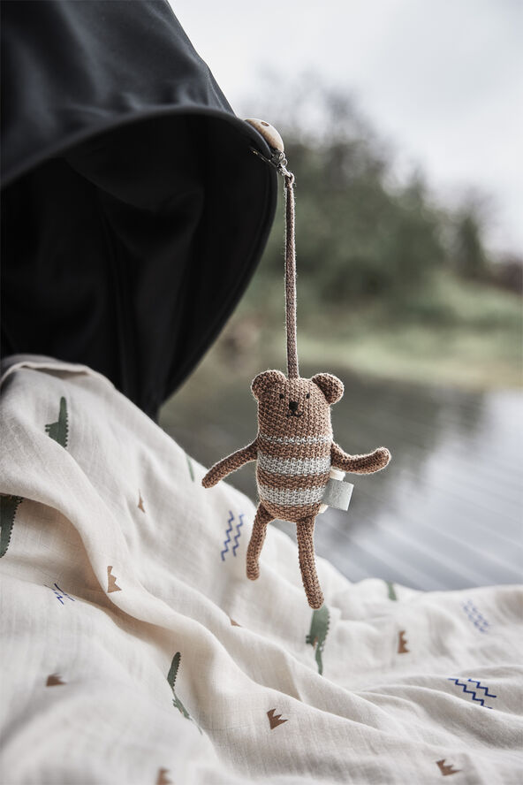 OYOY MINI Bella Bjørn Barnevognsophæng Brown melange