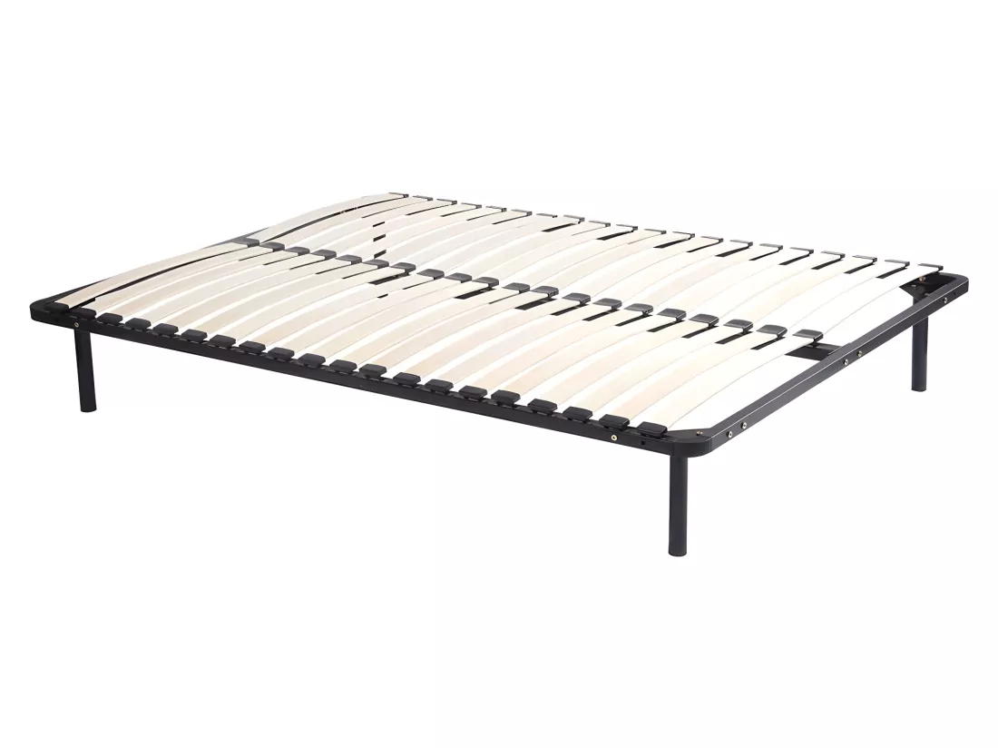 Ensemble 140 x 190 cm cadre à lattes + matelas ressorts ensachés ép.22cm - PRESTIGE de YSMÉE