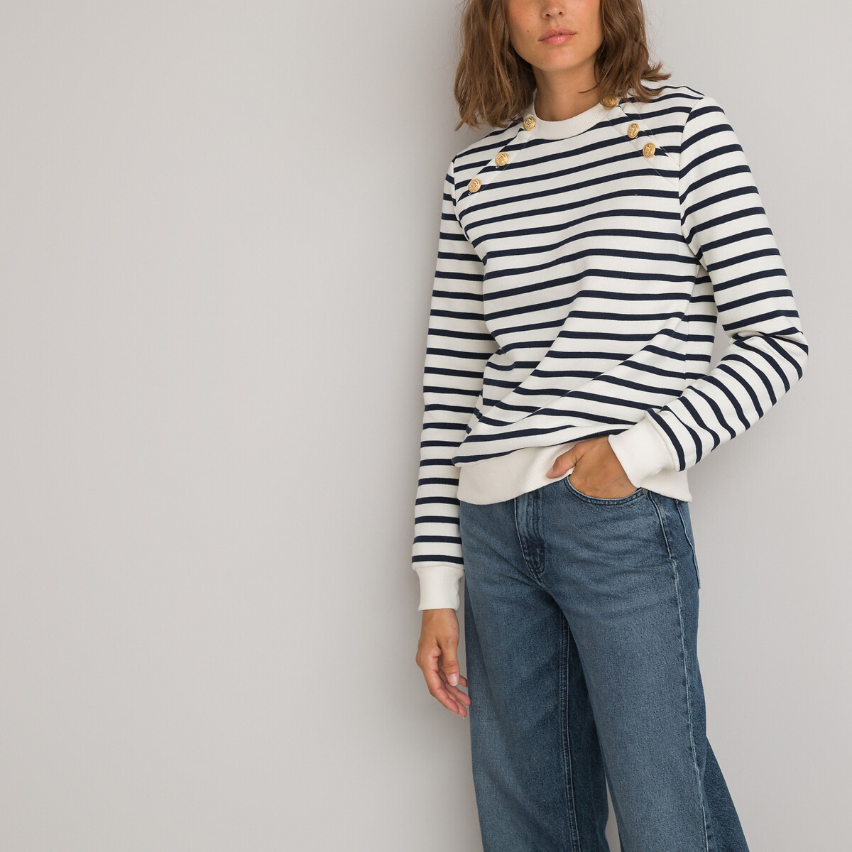 COLEÇÕES LA REDOUTE<br>Camisola Marinha Exclusiva
