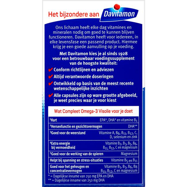 Davitamon Compleet Omega-3 Visolie Capsules