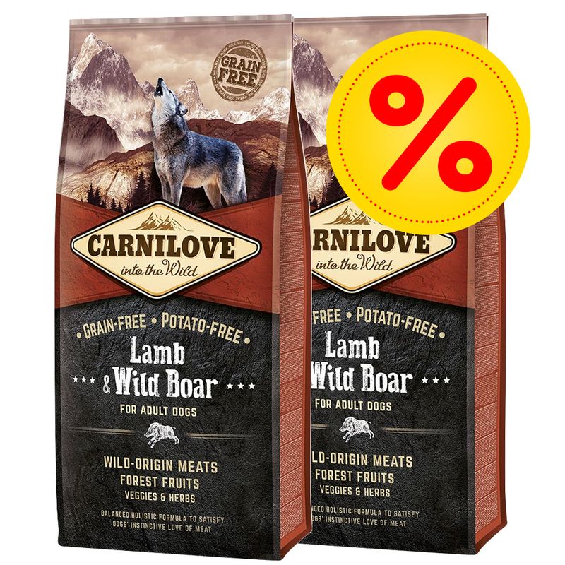 Lots économiques Carnilove 2 x 12 kg