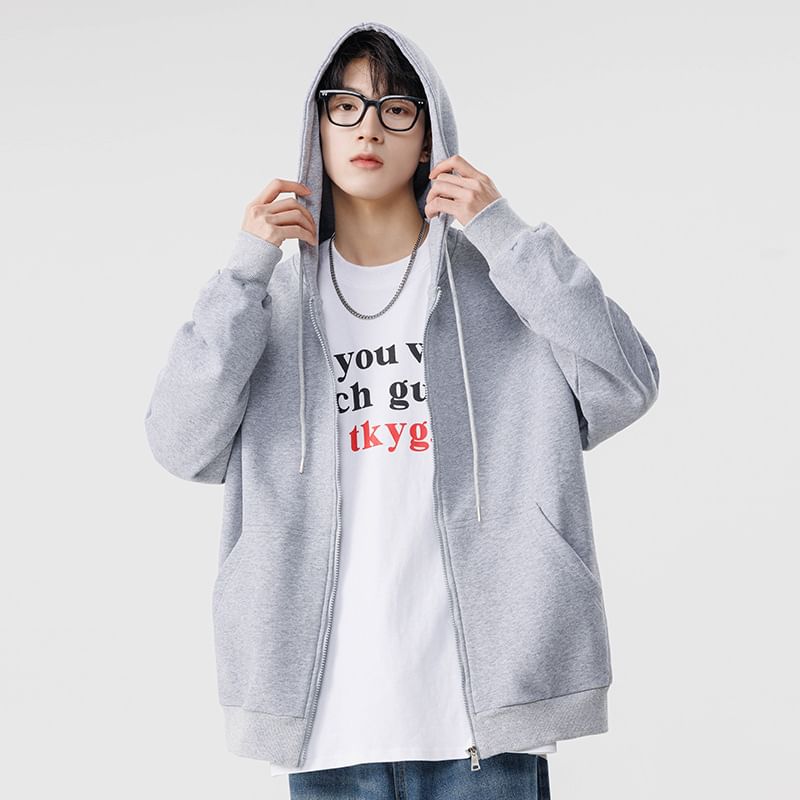 Ninine - Effen hoodie met rits